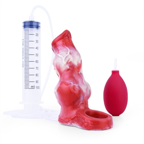 5 / 5.9 Inch Double Knots Ejaculating Cock Sleeve Fantasy Penis Sheath