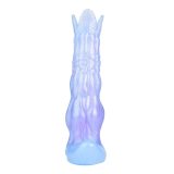 8 Inch Blue Alien Egg-Laying Dildo Silicone Ovipositor Sex Toy