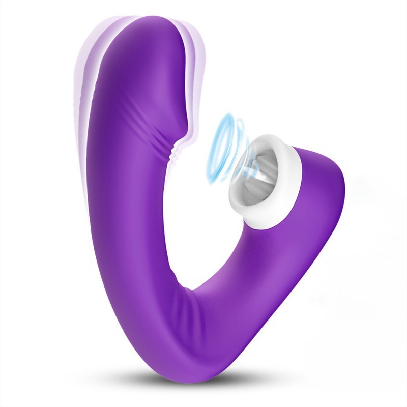 Double Stimulation Women Licking and G-Spot Vibrator