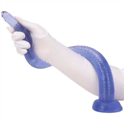 21 Inch Extra Long Slim Snake Dildo PVC Anal Stretcher