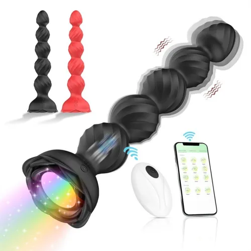 APP/Remote Controlled Anal Beads Vibrator for Men and Women