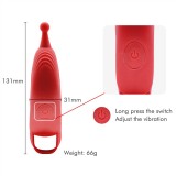 Rechargeable Red Finger Vibrator G-Spot Stimulator