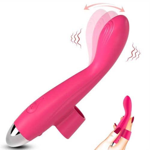 Rechargeable Flapping Fingertip G Spot Vibrator for Women