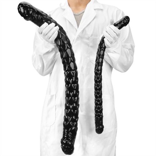 20.5/27.5 Inch Black PVC Dragon Double Ended Dildo