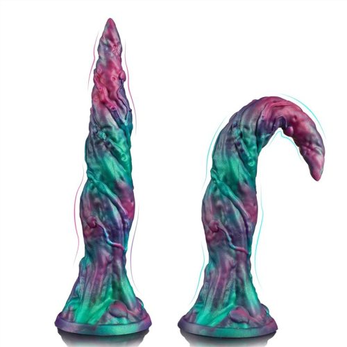 10.5 Inch Long Thin Flexible Fantasy Alien Anal Stretching Dildo