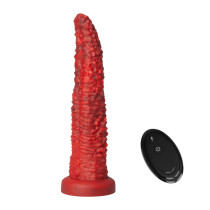 9.5 Inch Remote Control Thrusting Vibrating Monster Tongue Dildo