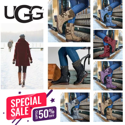 UGG® - Women's Winter Warm Back Lace Up Snow Boots