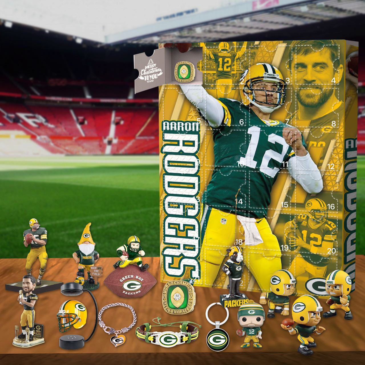 US 39.98 Green Bay Packers Advent Calendar 🎁The One With 24 Little