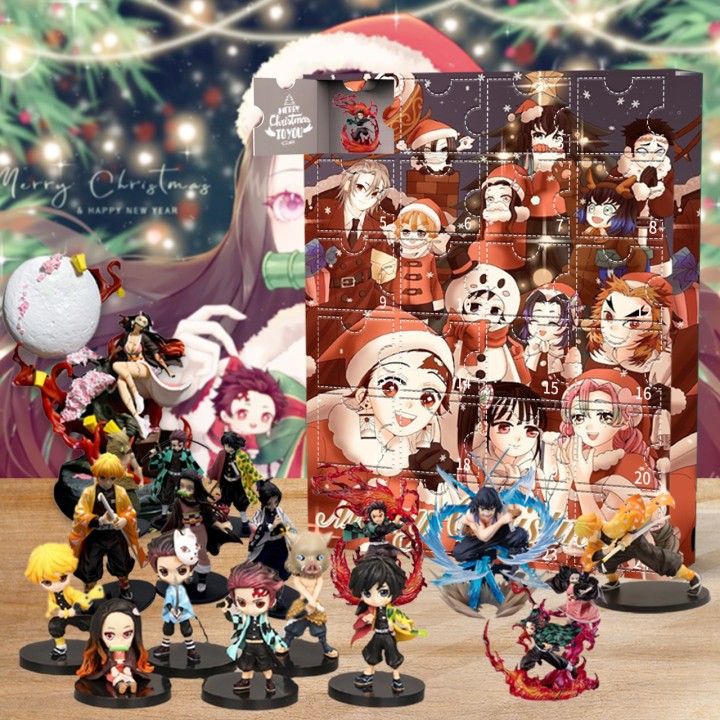 Demon Slayer Advent Calendar With 24 Gifts Boxes for Sale 2023