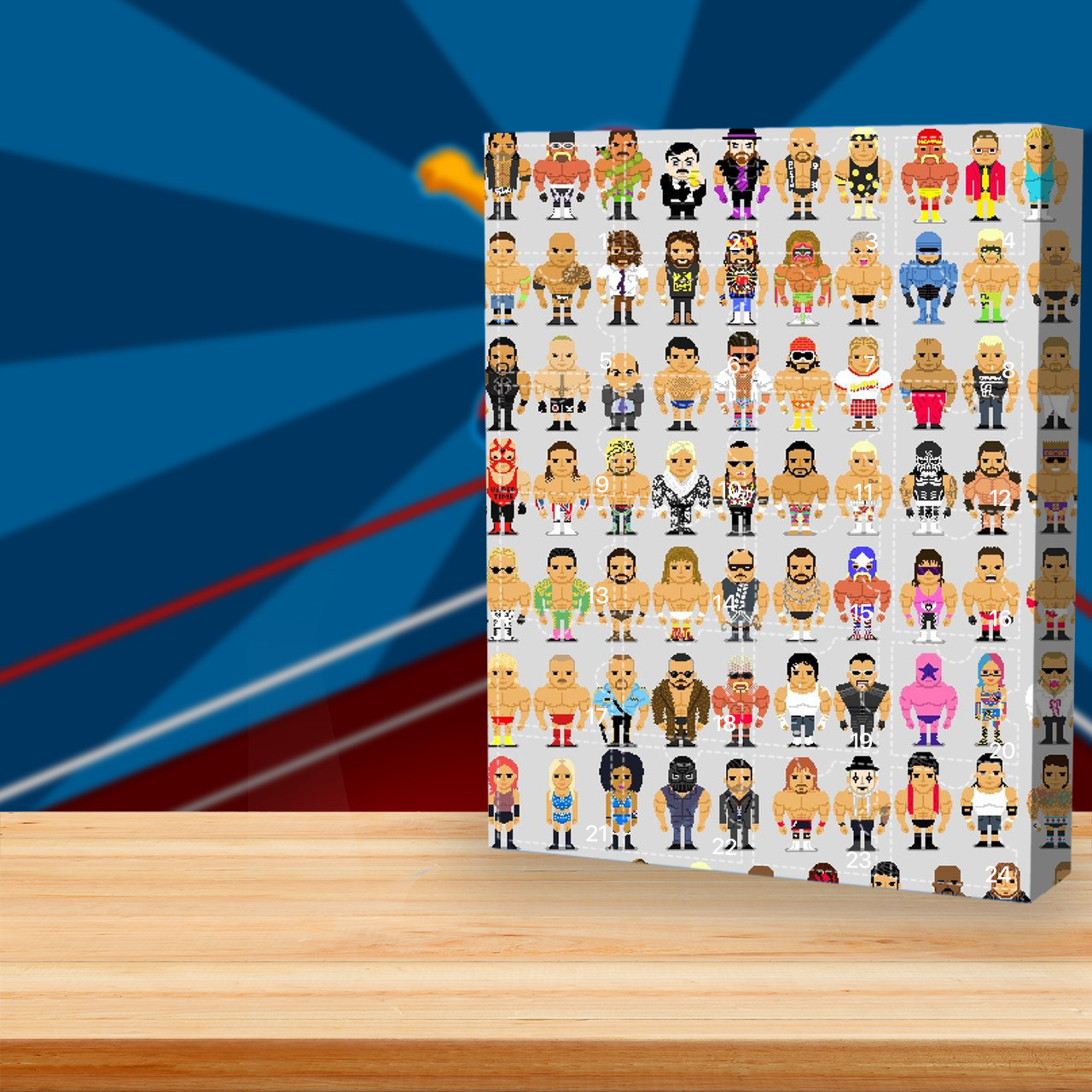 Wwe Advent Calendar Customize and Print