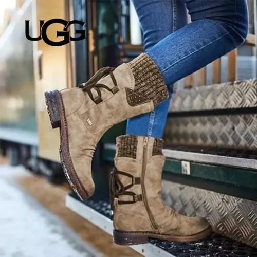 UGG® - Women Winter Mid-Calf Boots Suede Warm