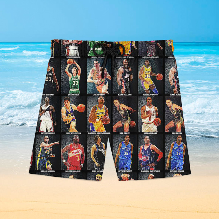 NBA star Hawaiian beach pants