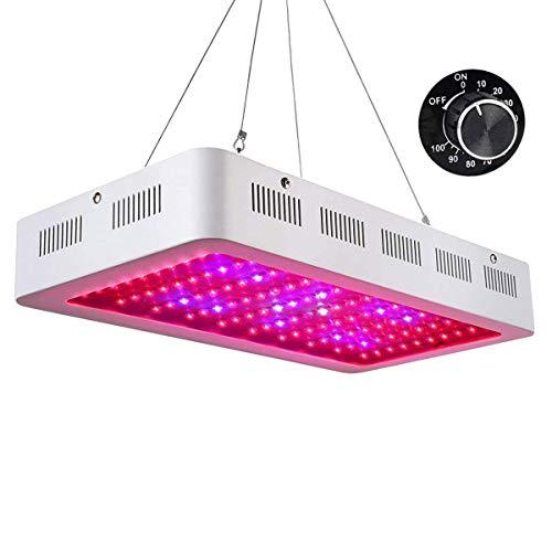 Roleadro Galaxyhydro Dimmable LED Grow Light, 1000W Indoor Plants Grow Lights with UV IR Red Blue Full Spectrum for Veg and Flower