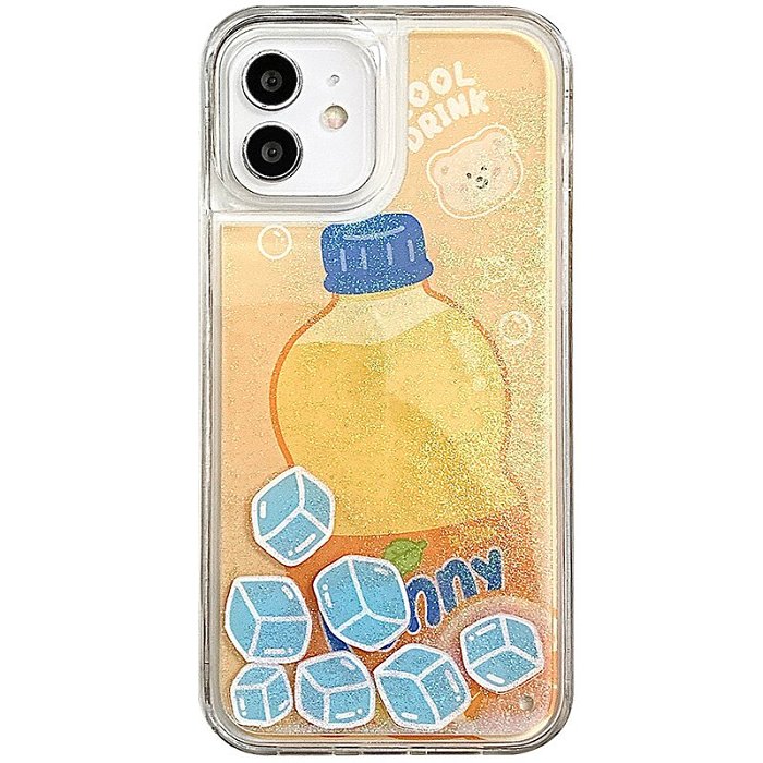 【iPhone】เคสโทรศัพท์แบบทรายดูดก้อนน้ำแข็ง bling bling~ การออกแบบรูปทรงน้ำแข็ง ให้สดชื่นในฤดูร้อน