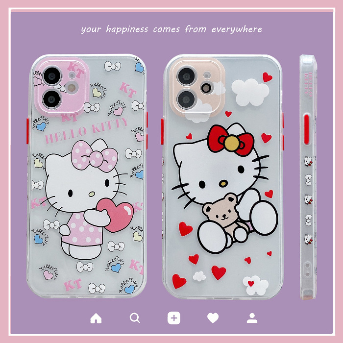 2021 Hello kitty 官方授權 可愛卡通hellokitty蘋果全系列手機軟殼