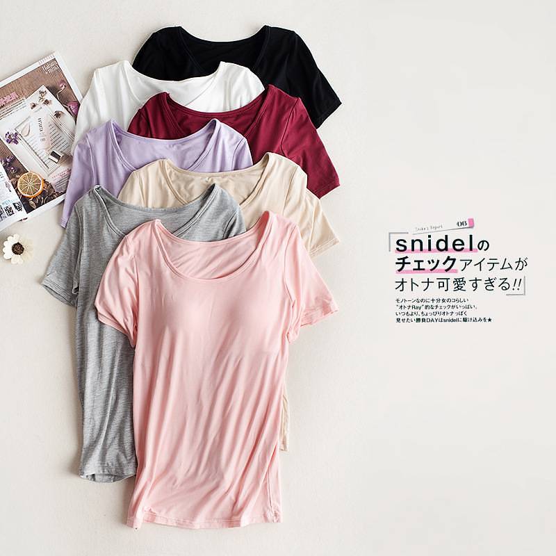 【居家休閒】帶胸墊麗人居家服 免文胸瑜伽運動打底衫居家服 解開束縛、在家更舒服 舒適乾爽透氣，拒絕悶熱！獨特版型設計！