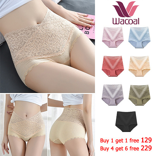 [Japan Wacoal 50th Anniversary Promotion] Graphene high-waist cotton antibacterial panties, breathable, non-marking, comfortable and don’t want to take it off!