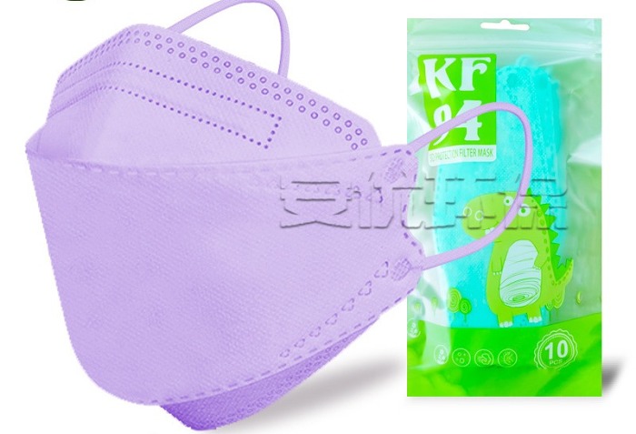 KN95寶寶Child mask可愛卡通4-12歲兒童kf 94柳葉形口罩