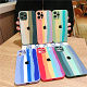 เคสกระจกเหลวสีรุ้งสำหรับ iPhone