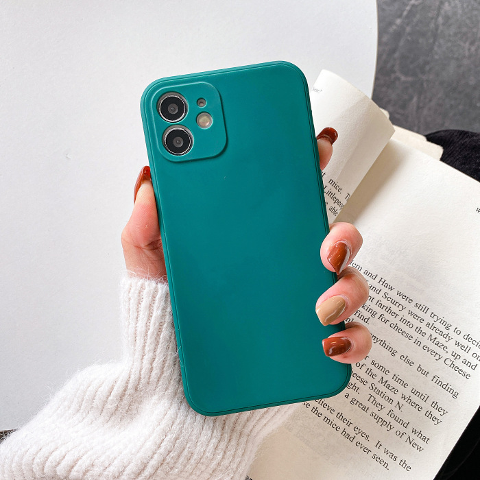 【Steel film for Mobile Phone】  Mobile phone shell protective cover, polished TPU pure color soft shell material like Silica Gel