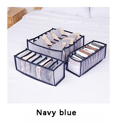 Underwear collection box, socks underwear three-piece sets can be folded separate collection grid, get RID OF WARDROBE CHAOS!