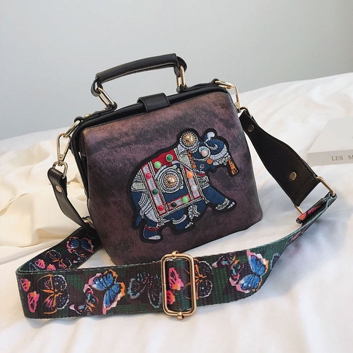 New Arrival Fashion Women's PU Sling Bags  shoulder bags High-quality Embroidered Female's Bags