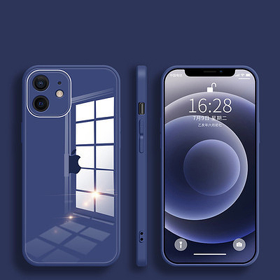 iPhone เข้ากันได้อย่างสมบูรณ์กับเคสโทรศัพท์แก้วบางเฉียบ 【ซื้อ 1 แถม 1 ฿799】