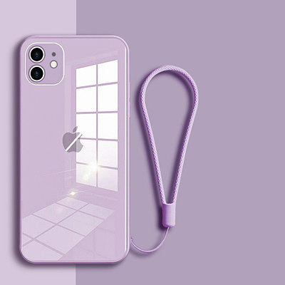 iPhone เข้ากันได้อย่างสมบูรณ์กับเคสโทรศัพท์แก้วบางเฉียบ 【ซื้อ 1 แถม 1 ฿799】
