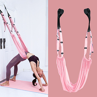 【เชือกยางยืดโยคะAerial】อุปกรณ์สำหรับฝึกโยคะโฉมใหม่ ผ่านการทดสอบมาตรฐานความปลอดภัยของสหภาพยุโรป รับประกันความปลอดภัย ปรับความยาวได้ เลือกใช้วัสดุได้คุณภาพ รับน้ำหนักได้ดี เหมาะสำหรับเด็กฝึกเต้นหรือสำหรับผู้ใหญ่เพื่อเล่นโยคะ 【ชิ้นที่สองราคาเพียง ฿ 399】