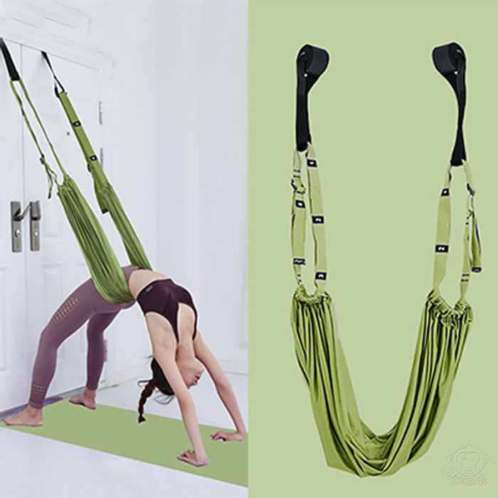 【เชือกยางยืดโยคะAerial】อุปกรณ์สำหรับฝึกโยคะโฉมใหม่ ผ่านการทดสอบมาตรฐานความปลอดภัยของสหภาพยุโรป รับประกันความปลอดภัย ปรับความยาวได้ เลือกใช้วัสดุได้คุณภาพ รับน้ำหนักได้ดี เหมาะสำหรับเด็กฝึกเต้นหรือสำหรับผู้ใหญ่เพื่อเล่นโยคะ 【ชิ้นที่สองราคาเพียง ฿ 399】