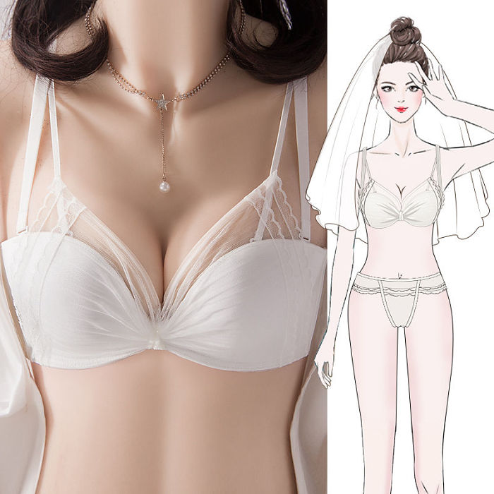 【ซื้อ 1 แถม 1】ส่วนลดพิเศษเพื่อฉลองครบรอบ 50 ปีของวาโก้ญี่ปุ่น ชุดชั้นในสตรีน้ำยางธรรมชาติรวบรวมลูกไม้ไร้แหวนเหล็ก