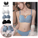 【ซื้อ 1 แถม 1】ส่วนลดพิเศษเพื่อฉลองครบรอบ 50 ปีของวาโก้ญี่ปุ่น ชุดชั้นในสตรีน้ำยางธรรมชาติรวบรวมลูกไม้ไร้แหวนเหล็ก