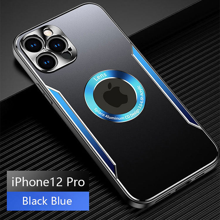 [IPhone series, free shipping] iPhone metal ring fine hole anti-fall protective shell|