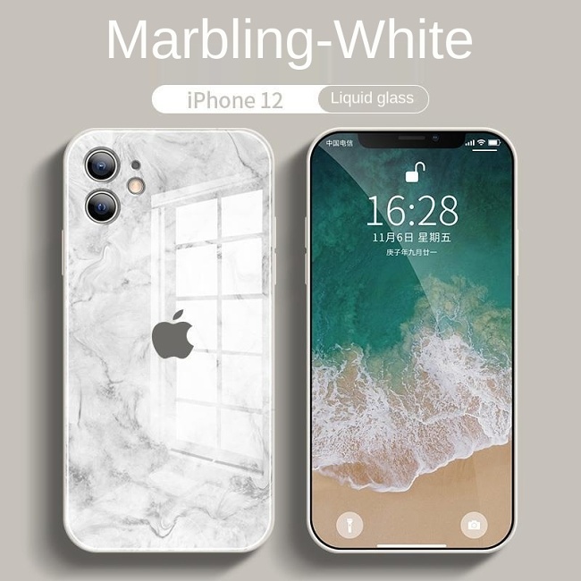 iPhone is fully compatible with the trendy brand Milky Way watercolor glass protective case