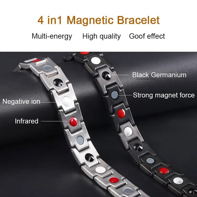 Bio-energy magnetic therapy bracelet Promote blood circulation and prevent radiation   Relieve fatigue and improve insomnia