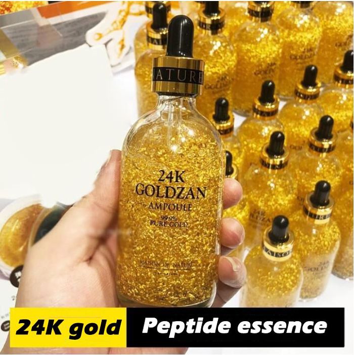 24k gold essence brightens the skin and smooths fine lines. You are the most beautiful with it