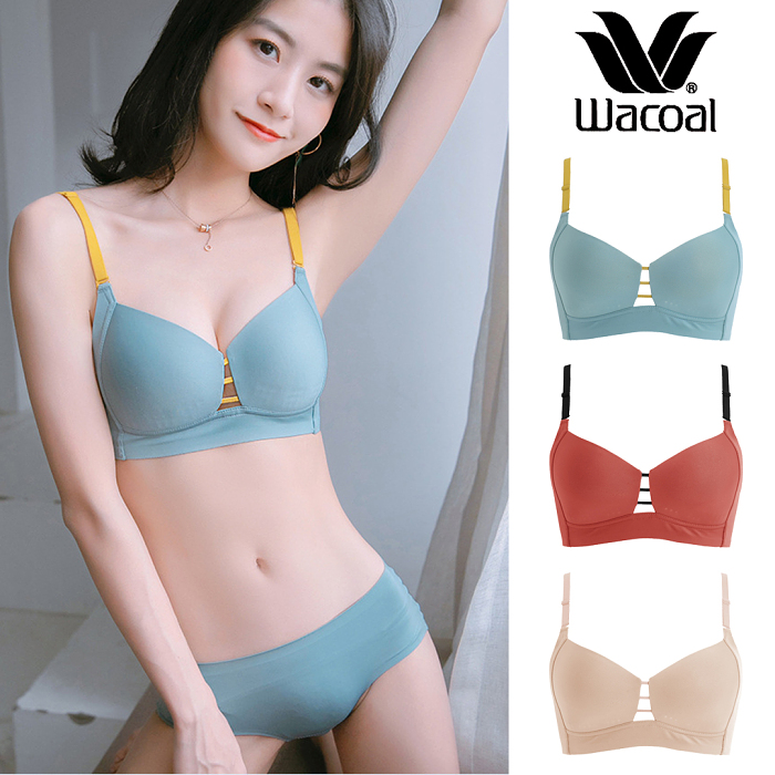【ซื้อ 1 แถม 1】ส่วนลดพิเศษเพื่อฉลองครบรอบ 50 ปีของวาโก้ญี่ปุ่น ชุดชั้นในสตรีน้ำยางธรรมชาติรวบรวมลูกไม้ไร้แหวนเหล็ก