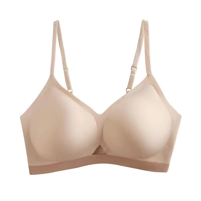 【ซื้อ 1 แถม 1】ญี่ปุ่น ในสตรีน้ำยางธรรมชาติรวบรวมลูกไม้ไร้แหวนเหล็ก ชุดชั้น