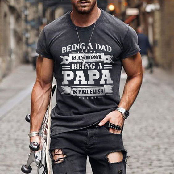 【Buy 1 get 1 】New novelty pattern digital printing 3DT shirt men's street trend sports short sleeve