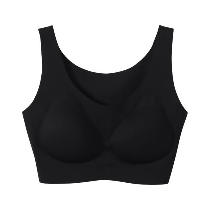 有尺碼ubras內衣女士美背無痕內衣睡眠背心式乳膠文胸