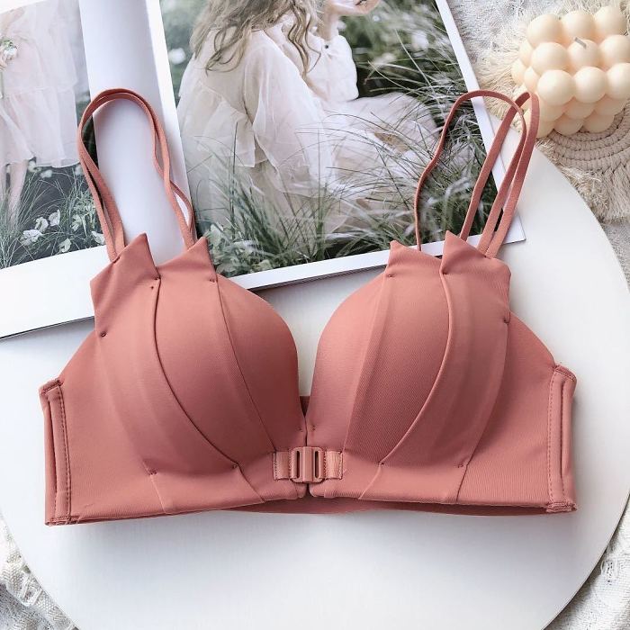 【ซื้อ 1 แถม 1】 ฤดูร้อนหลังงามรวบรวมหัวเข็มขัดด้านหน้าแหวนเหล็กไม่มีชุดชั้นใน, ความสะดวกสบาย, เซ็กซี่, ชุดชั้นในปรับ ส่วนลดพิเศษเพื่อฉลองครบรอบ 50 ปีของวาโก้ญี่ปุ่น