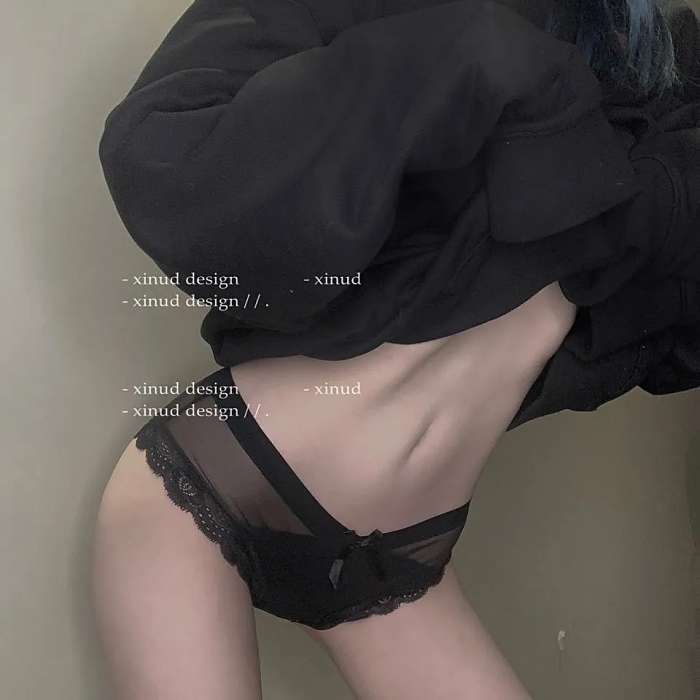 女士交叉網紗內褲，高開叉包臀，小清新又性感，舒適透氣，長效抗菌內檔，做完美女人