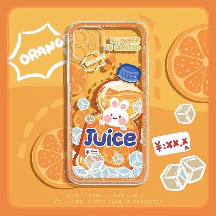 iPhone ฤดูร้อนสดชื่นเคสโทรศัพท์โซดาเครื่องดื่มใส