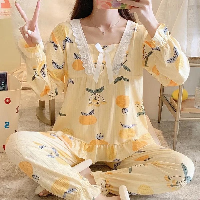 舒適蝴蝶領家居服，可愛印花，不掉色，不變形，透氣親膚