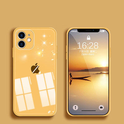 iPhone เข้ากันได้อย่างสมบูรณ์กับเคสโทรศัพท์แก้วบางเฉียบ 【ซื้อ 1 แถม 1 ฿799】