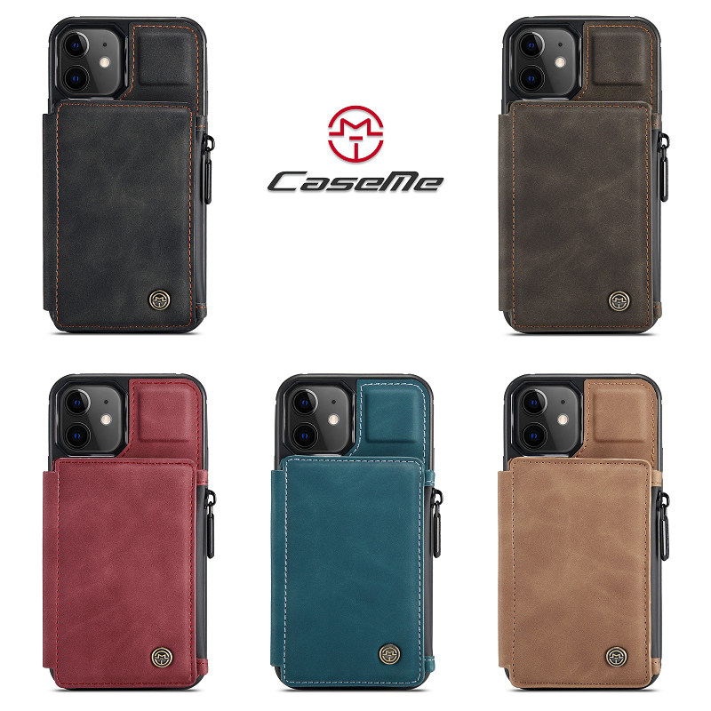 CaseMe genuine leather phone wallet case