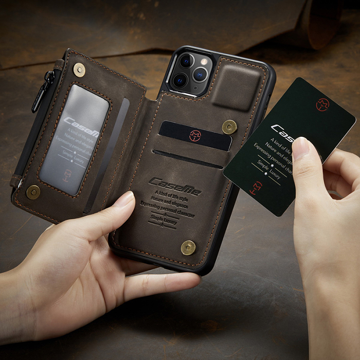 CaseMe genuine leather phone wallet case