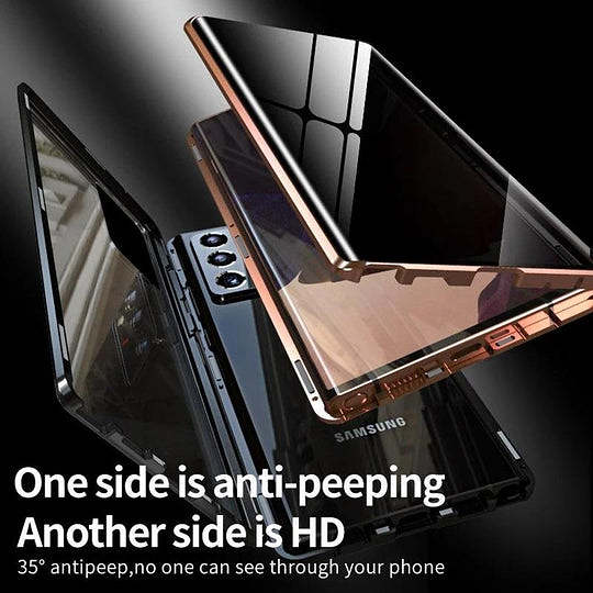 2022 Samsung Double-Sided Protection Anti-Peep Tempered Glass Phone Case