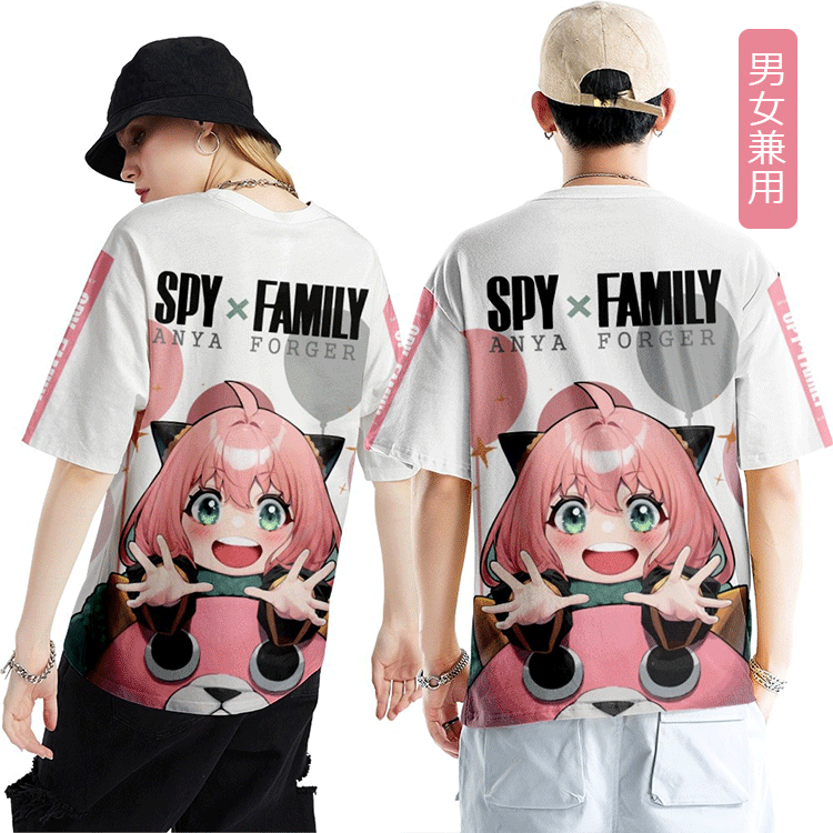 ❗SPY×FAMILY共同企画Tシャツ コットン100％の素材を使用し、快適で通気性も抜群。