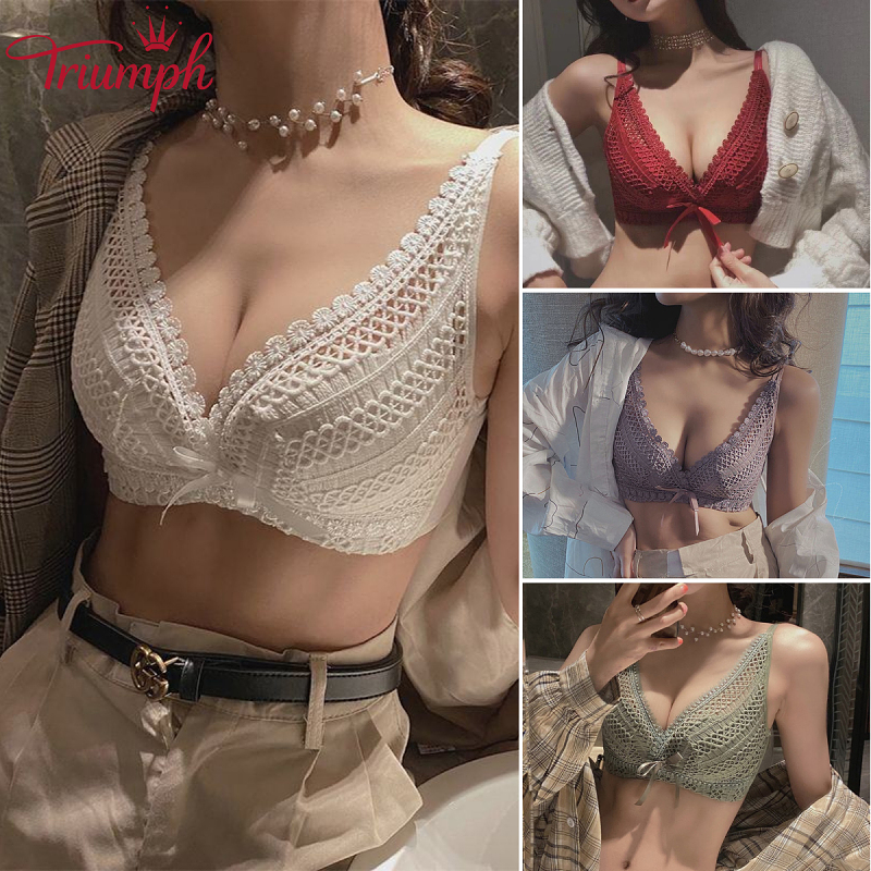 【純欲風鈎花Bra】性感鈎花內衣！舒適無鋼圈，加寬收副乳、聚攏調整型内衣！